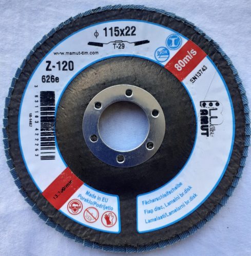 disc lamelar 115 x 22 mm T29  Z 120