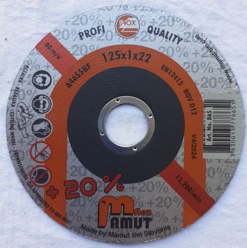 disc abraziv debitat 125 x 22 x 1mm  profi