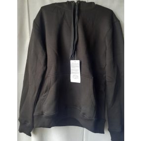 bluza munca cu gluga, negru, marimea XL