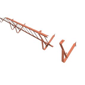   parazapada pentru tigla ceramica 3,6 m x 15 cm tip grilaj (set) - caramiziu